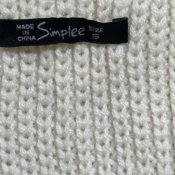 Simplee Striped Knit Open Front Duster Cardigan Size Small - Picture 9 of 9